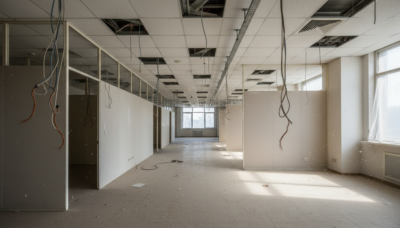 Коммерческий объект до частичного демонтажа