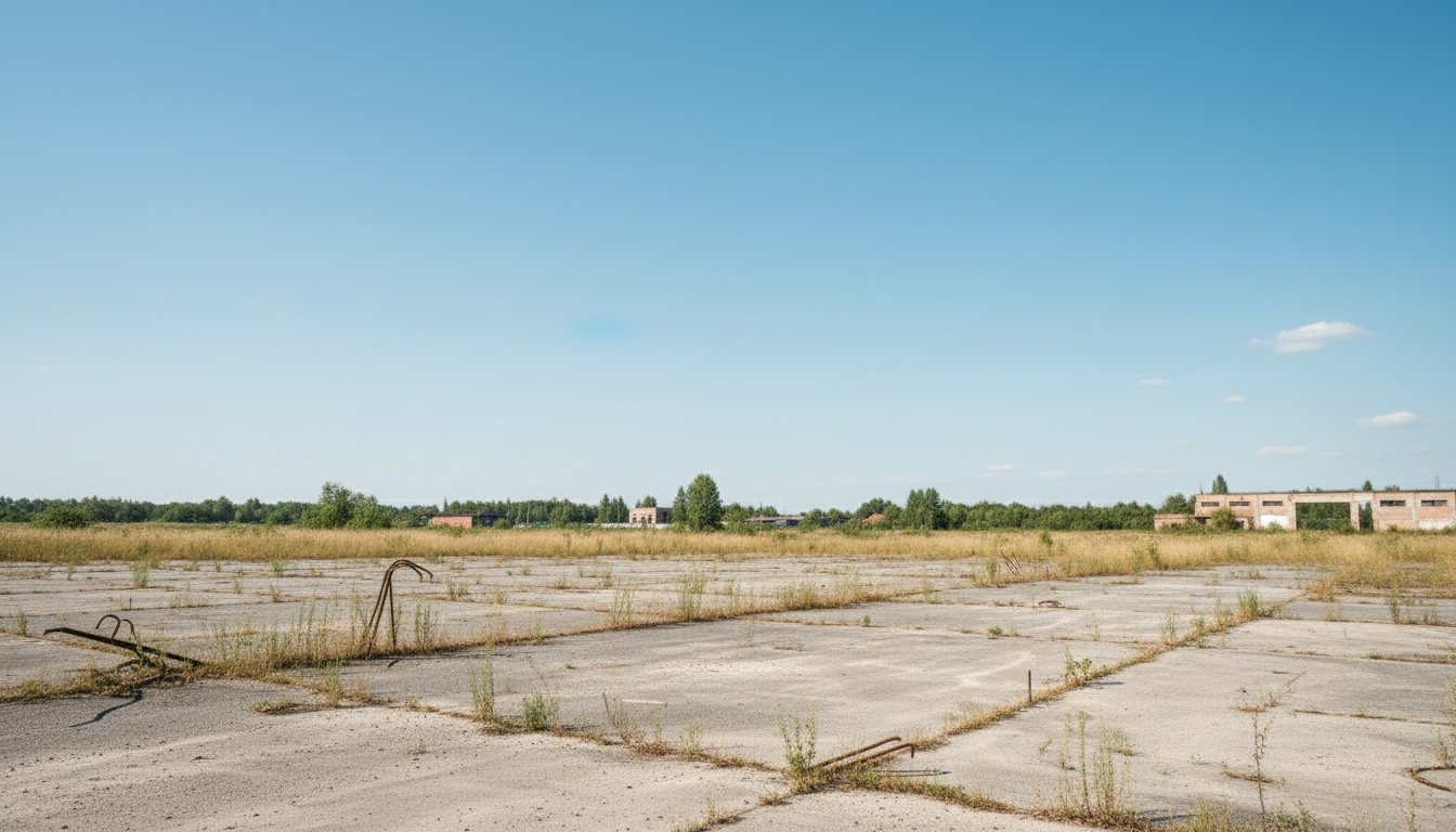Территория после сноса аварийного здания