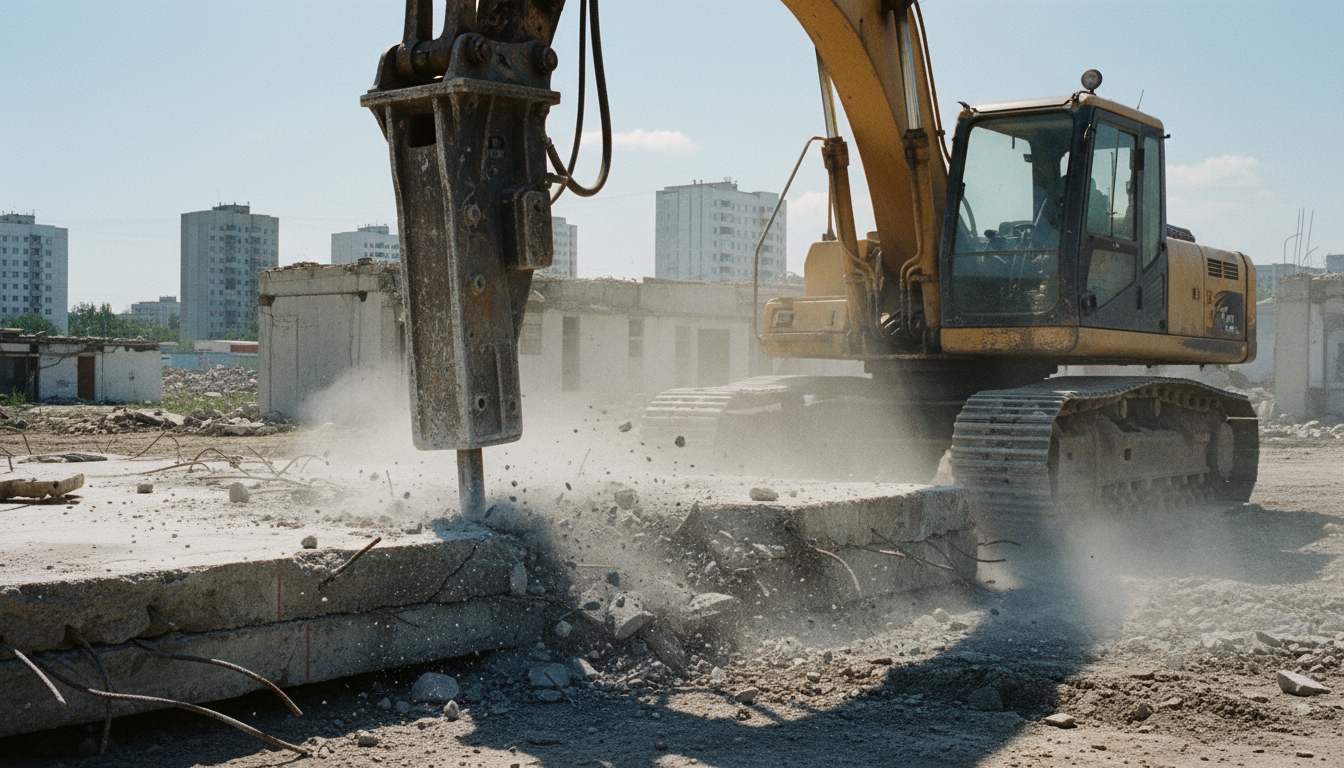 Работа гидромолота